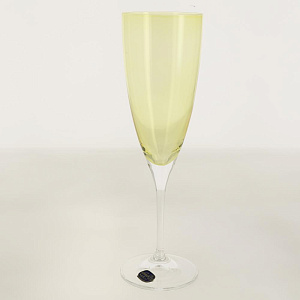 BOHEMIA Cristal   Кейт  Н-р 2  бокалы  д/шам 220мл жел72148 000000000001172613