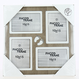 Фоторамка  на 4 фото 33х33 - это стиль и изысканность Вашего дома.  Разное сочетание цветов придают фоторамке универсальность. Матер 000000000001195646