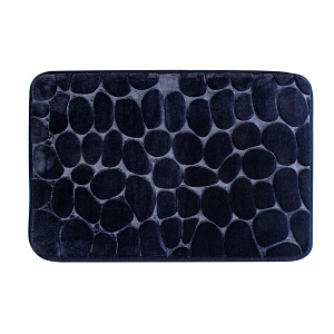 Коврик для ванной 50х80см LUCKY Камни темно-синий полиэстер 000000000001220651