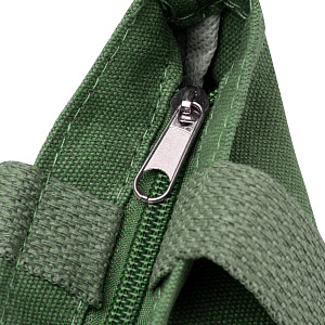 Сумка-шоппер с брелком (холст) 38х33х5см зеленый поликотон 000000000001221693