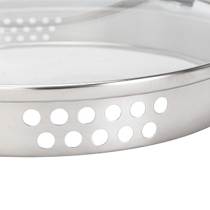 Кастрюля 5л 22х13,5см FORA два носика крышка-друшлаг индукция нержавеющая сталь Кастрюля 5л 22х13,5см FORA два носика крышка-друшлаг индукция нержавеющая сталь 000000000001222439