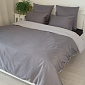 Пододеяльник 145x210см DE'NASTIA 2-сторонний светло-серый/серый сатин NEW/хлопок 100%
