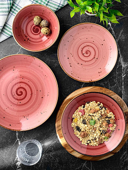 Набор столовой посуды 24 предмета TULU PORSELEN Deniz BORDO фарфор 000000000001210097