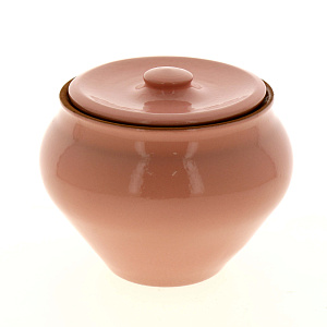 Горшочек под жаркое 700мл ПОСУДА ЦЕНТР с крышкой розовый керамика 4243 000000000001182204