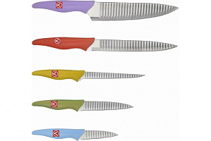 Набор ножей 5шт VITESSE + доска раделочная 3шт нержавеющая сталь VS-8139 000000000001189619