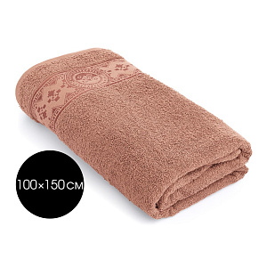 Полотенце 100х150см DE'NASTIA ТАЛИСМАН 1 розовый хлопок-100% 000000000001215364