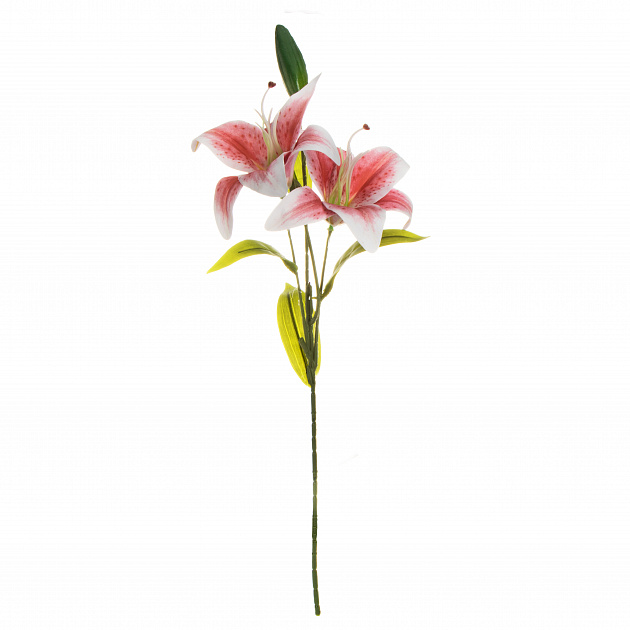 Цветок искусственный Лилия 57,5см розовая 000000000001218354