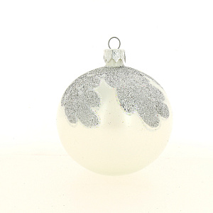 Декоративное украшение 9см Шар 4,5 БИРЮСИНКА Вьюга стекло 000000000001191679