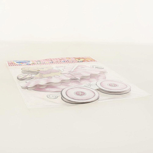 Наклейка самокл декор  из бумаги, на клеевой основе (35,5*25 см) арт.31820 000000000001183520