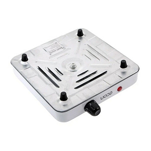 Плитка электрическая ECON 1конфорка 15,5см 1000 Вт белый металл 000000000001211359