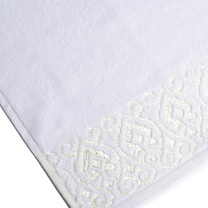 Полотенце махровое 50х90см LUCKY Итальянский бордюр айвори хлопок 100% 000000000001212837