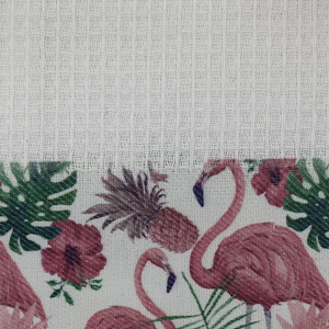 Набор кухоных полотенец 40х60см(2шт) LUCKY ваф.трансф+однот ФЛАМИНГО белый/оранжевый D000189 000000000001204420