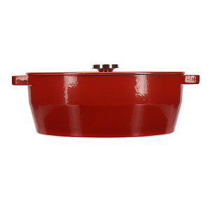 Кастрюля 5,8л 33см PYREX EASYGRIP овальная красная чугун 000000000001142245