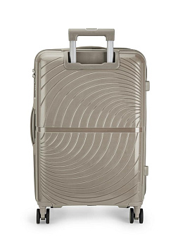 Чемодан на колесах L абстракция бежевый PP 000000000001226563