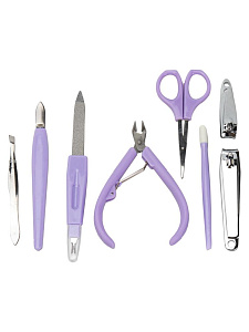 Набор для маникюра 7 предметов в ассортименте нержавеющая сталь/полипропилен 000000000001229388