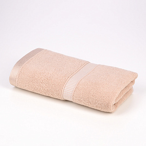 Полотенце 30х60см Dina Me бордюр репс бежевое 100% хлопок 000000000001208708