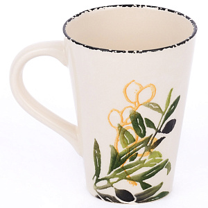 Кружка 300мл CERA TALE Оливки глазурованная керамика 000000000001210884