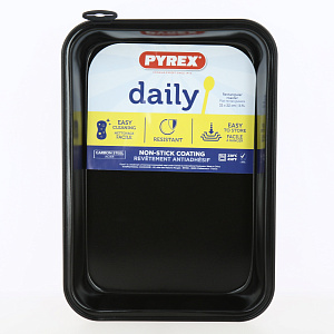 Форма для запекания 32х22см PYREX DAILY METAL высокоуглеродистая сталь 000000000001209846