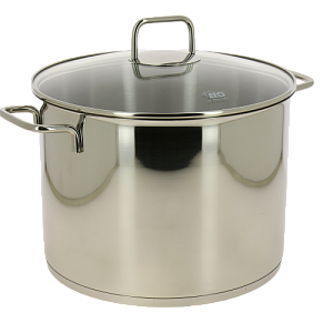 Кастрюля нержавеющая сталь со стеклянной крышкой 9,5л CITRIN ELO 72446 000000000001193074