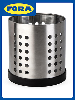 Подставка для столовых приборов 12х13см FORA нержавеющая сталь 000000000001228325