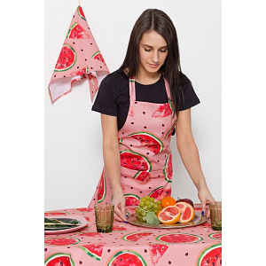 Фартук Этель "Арбузы" 65х60см, репс, пл.130г/м2, 100% хлопок 4126978 000000000001200098