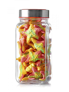 Емкость для хранения 1,65л ESPRADO FIESTA завинчивающаяся крышка с окном стекло 000000000001189844