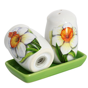 Набор для специй ЧУДОДОМ Нарцисс, фарфор, 2 предмета,  L2520300 000000000001060661