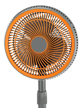 Вентилятор напольный102х25см 220В 35Вт 2скорости режим поворота регулировка наклона регулировка высоты серый пластик/железо с гальваническим покрытием 000000000001227273