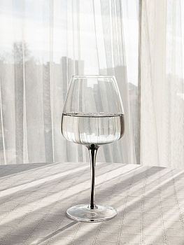 Бокал для вина 600мл DE'NASTIA Gravity графит стекло 000000000001228687