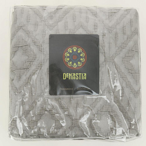 Покрывало 260х240см DE'NASTIA Ромб стоунвош 3слоя коричневое жаккард 55% хлопок 45% полиэстер 000000000001201603