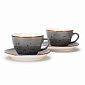 Набор чайный 4 предмета TULU PORSELEN Gray фарфор