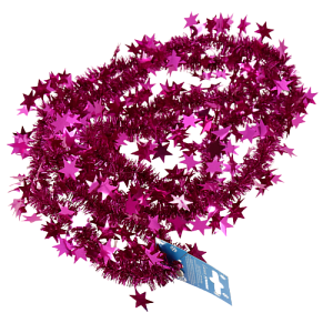 Гирлянда Звезды цветная 10+60мм 2м Г-262 000000000001180018