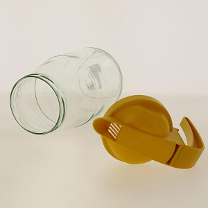 Кувшин 1,5л ГУСЬ-ХРУСТАЛЬНЫЙ Дачный с желтой крышкой стекло 000000000001197751