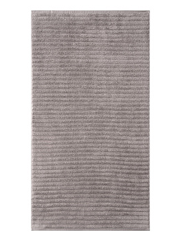 Полотенце махровое 100x150см DE'NASTIA Узкая Волна 500гр серый хлопок 000000000001221595