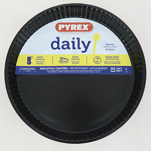 Форма для выпечки 30см PYREX DAILY METAL рефленная высокоуглеродистая сталь 000000000001209848