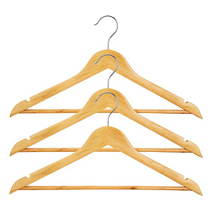 Набор вешалок 3шт 44,5см ПОСУДА ЦЕНТР дерево 000000000001215490