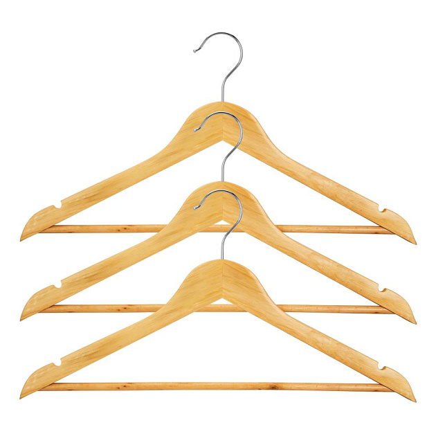 Набор вешалок 3шт 44,5см ПОСУДА ЦЕНТР дерево Набор вешалок 3шт 44,5см ПОСУДА ЦЕНТР дерево 000000000001215490