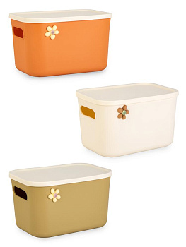 Контейнер для хранения 5л с крышкой ЦВЕТОК в ассортименте полипропилен 000000000001227844