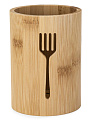 Подставка для столовых приборов 9,5х9,5х12см бамбук 000000000001227950