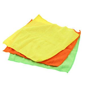 Набор тряпок для уборки Посуда Центр, 30х30 см, микрофибра, 3 шт. 000000000001157039