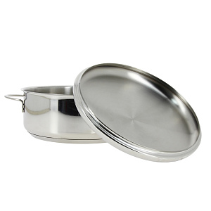 Кастрюля 2,0л Гурман-Классик, тройное теплораспределительное дно, нержавеющая сталь, 110320 000000000001006299