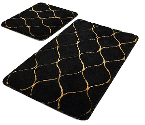 Комплект ковриков для ванной черный INFINITY 50х80см 40х50см акрил PRIMANOVA DR-63004 000000000001201721