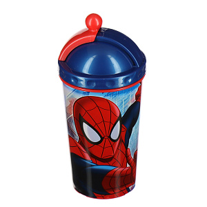 3D Фляга с крышкой и трубочкой Спайдермен Disney, 450мл 000000000001127671