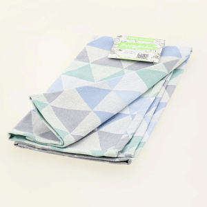 Полотенце кухонное 40х60см ВОТЕКС Регата бирюзовое/голубое 100% хлопок 000000000001206865