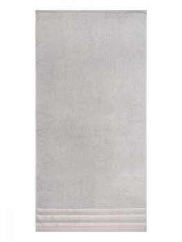 Набор махровых полотенец 2 шт 70x140см LUCKY серый/белый хлопок 100% 000000000001216095