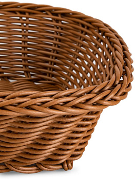 Корзина плетеная универсальная 26х20х6см прямоугольная коричневый полипропилен 000000000001227667