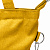 Сумка-шоппер с брелком (холст) 38х33х5см желтый поликотон 000000000001221689