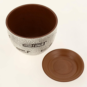 Горшок для цветов декоративный керамический Меандр текстурный №2 3л ГК 3 000000000001200870