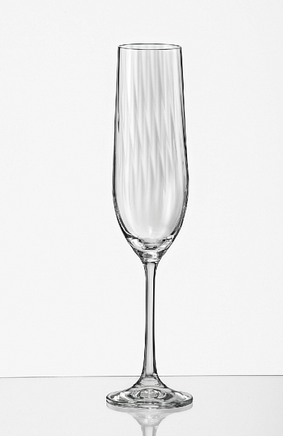 Набор бокалов для шампанского Виола Оптик Bohemia, 190мл, 6 шт. 000000000001117618