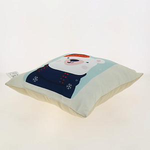Подушка Новый год  43*43см №5,100%пэ 000000000001180622